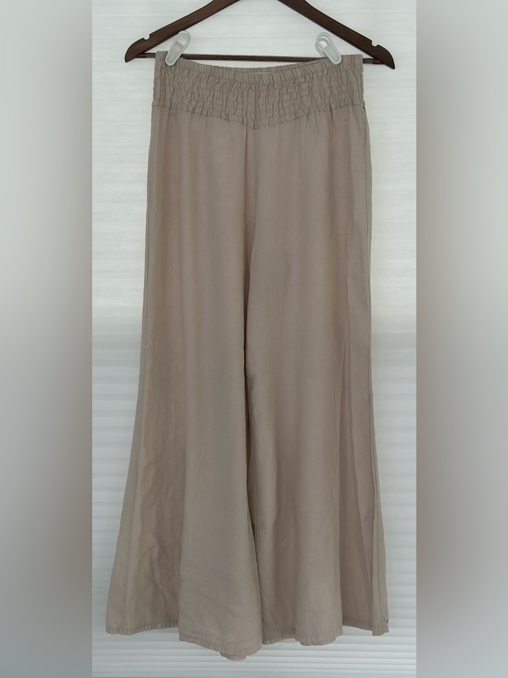 Les Soeurs Made in Italy 100% Linen Palazzo Pants – Size Small